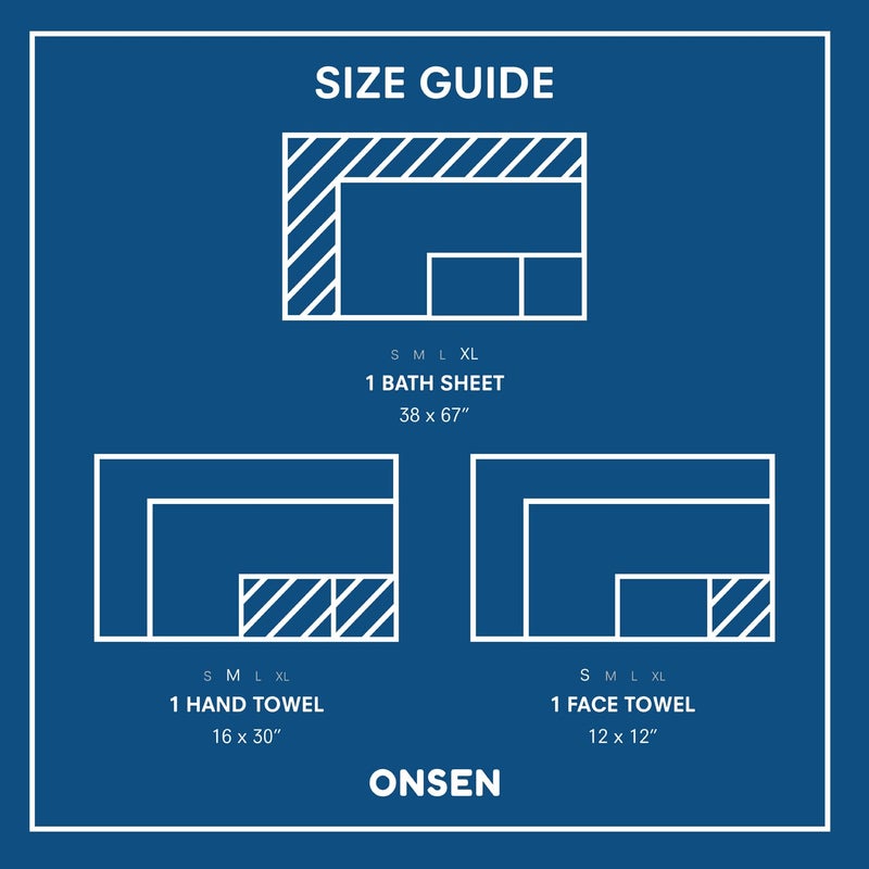 ONSEN Waffle Bath Sheet Set â€“ 3-Piece Cotton Bundle with Bath Sheet, Hand and Face Towels â€“ Lightweight, Quick Dry, and Absorbent â€“ Ideal for Bathroom, Gym, Guest Use â€“ Oatmeal - Image 4